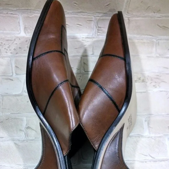 ⭐Worthington Women's  Brown Patchwork Mules SlipOn - Picture 5 of 7